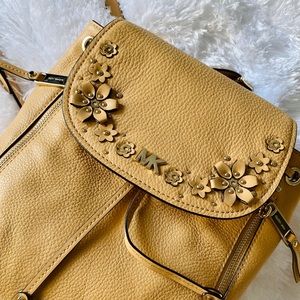 Tan Micheal Kors Mini Backpack